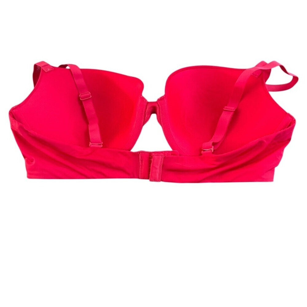 Calvin Klein Push-Up T-Shirt Bra Size 38C Red Underwire - Picture 3 of 9